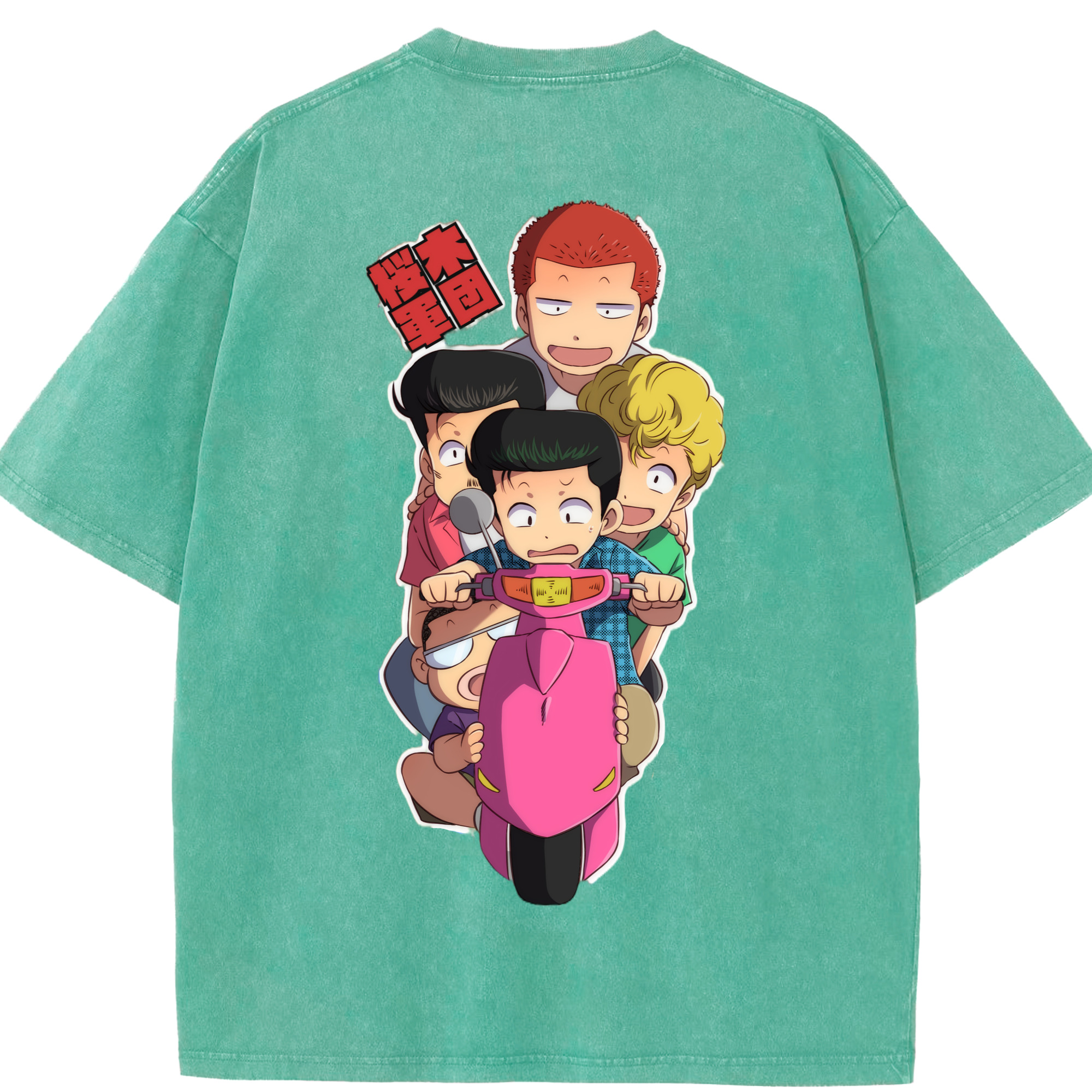 （画像用） SLAM DUNK／スラムダンク 綿100% ヴィンテージ風 半袖Tシャツ（背面プリント）